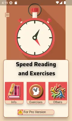 Speed Reading and Exercises android App screenshot 6